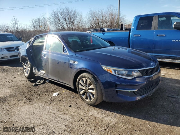 2017 Kia Optima LX with VIN 5XXGT4L3XHG146435, listed as a Copart auction lot 82684044 with 124,468 mi miles and Non Repairable. Bid and sale history available at carsss.com. Image 4.
