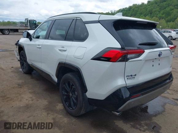 2024 Toyota RAV4 Hybrid SE with VIN 2T3T6RFV3RW066117, listed as a IAAI auction lot 42198742 with 12,352 mi miles and . Bid and sale history available at DreamBid. Image 3.