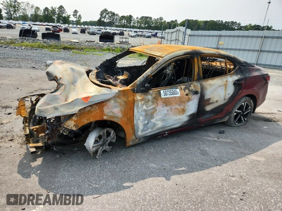 2024 Nissan Sentra SV z VIN 3N1AB8CV4RY310890, wystawiony jako Copart lot #58735065 z przebiegiem Nie podano mil oraz Szkoda całkowita • Salvage title. Historia ofert i sprzedaży dostępna na DreamBid. Obrazek 1.
