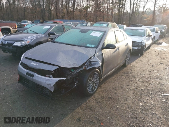 2023 Kia Forte GT-Line with VIN 3KPF54AD3PE672236, listed as a IAAI auction lot 41821671 with 11,009 mi miles. Bid and sale history available at carsss.com. Image 18.