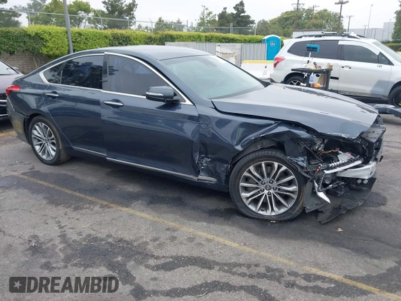 2017 Genesis G80 3.8L with VIN KMHGN4JE9HU181178, listed as a IAAI auction lot 42570337 with 84,104 mi miles and . Bid and sale history available at DreamBid. Image 1.