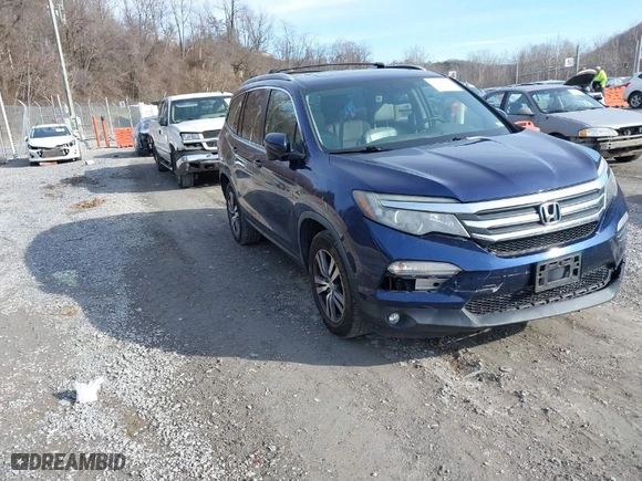 2017 Honda Pilot EX-L with VIN 5FNYF5H52HB031634, listed as a IAAI auction lot 41145133 with 164,668 mi miles. Bid and sale history available at carsss.com. Image 1.