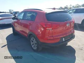 2014 Kia Sportage LX with VIN KNDPB3AC0E7607615, listed as a IAAI auction lot 41839123 with 93,946 mi miles. Bid and sale history available at carsss.com. Image 3.