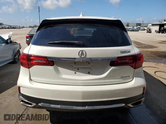 2017 Acura MDX w/Technology Pkg with VIN 5FRYD4H50HB041240, listed as a Copart auction lot 63749823 with 72,740 mi miles. Bid and sale history available at carsss.com. Image 6.