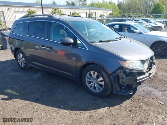 2016 Honda Odyssey EX-L with VIN 5FNRL5H65GB024360, listed as a IAAI auction lot 42005732 with 82,667 mi miles. Bid and sale history available at carsss.com. Image 1.