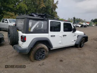 2023 Jeep Wrangler Sport with VIN 1C4HJXDG2PW697694, listed as a Copart auction lot 47454245 with Not Provided miles and Non Repairable. Bid and sale history available at DreamBid. Image 3.
