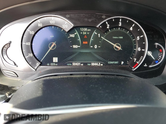 2019 BMW 5 Series 540i xDrive z VIN WBAJE7C55KWW20197, wystawiony jako Copart lot #58353645 z przebiegiem 50 431 mil mil oraz Szkoda całkowita • Salvage title. Historia ofert i sprzedaży dostępna na DreamBid. Obrazek 9.