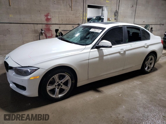 2015 BMW 3 Series 328i with VIN WBA3A5C54FF609867, listed as a Copart auction lot 51260775 with 107,799 mi miles and Salvage Title. Bid and sale history available at carsss.com. Image 1.