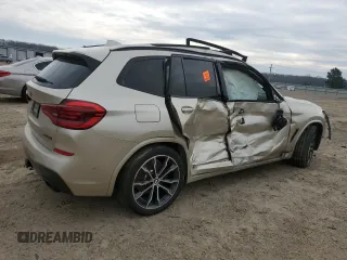2021 BMW X3 M40i with VIN 5UXTY9C09M9E61321, listed as a Copart auction lot 44116045 with 0 mi miles and Salvage Title. Bid and sale history available at carsss.com. Image 3.
