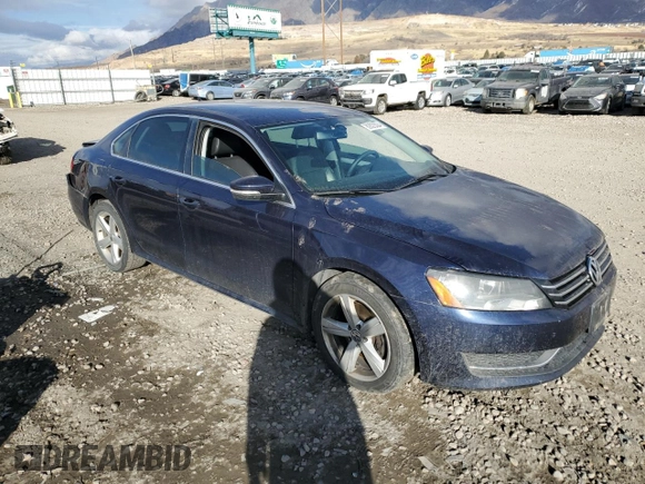2013 Volkswagen Passat SE with VIN 1VWBH7A30DC150758, listed as a Copart auction lot 82822024 with Not provided miles and Salvage title. Bid and sale history available at DreamBid. Image 4.