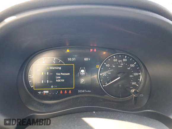2022 Nissan Kicks SV with VIN 3N1CP5CV2NL485672, listed as a Copart auction lot 53730555 with 30,347 mi miles and Salvage Title. Bid and sale history available at DreamBid. Image 9.