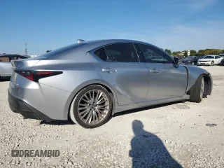 2023 Lexus IS 300 with VIN JTHDA1D28P5127204, listed as a Copart auction lot 42955265 with 8,791 mi miles and Non repairable. Bid and sale history available at DreamBid. Image 3.