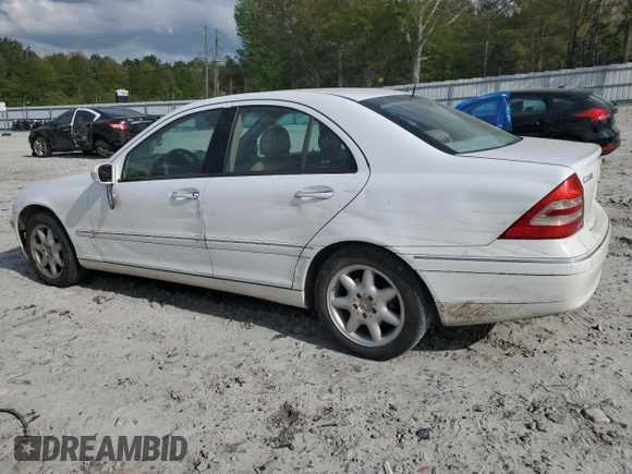 2001 Mercedes-Benz C 230/260/280/320 z VIN WDBRF61J51F078805, wystawiony jako Copart lot #51609285 z przebiegiem 223 663 mil mil oraz Szkoda całkowita • Salvage title. Historia ofert i sprzedaży dostępna na DreamBid. Obrazek 2.