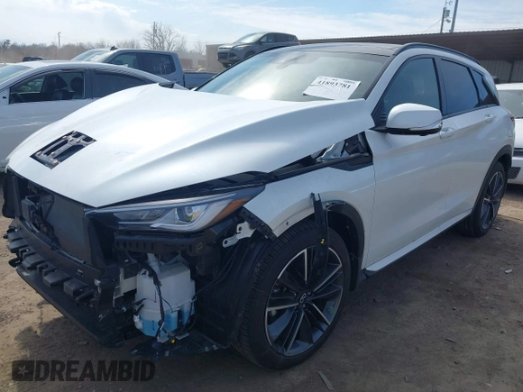 2024 Infiniti QX50 Sport with VIN 3PCAJ5FB2RF112904, listed as a IAAI auction lot 41893781 with 6,277 mi miles and . Bid and sale history available at DreamBid. Image 18.