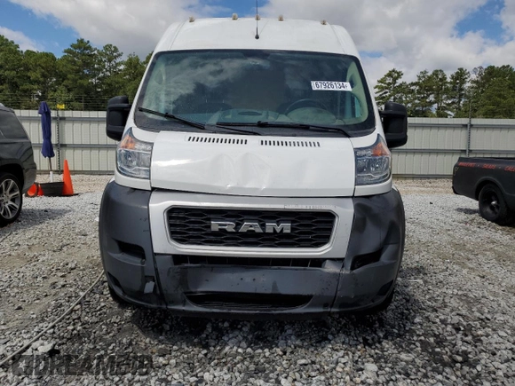 2021 Ram ProMaster Cargo with VIN 3C6LRVBG0ME578176, listed as a Copart auction lot 67926134 with 92,959 mi miles and Salvage Title. Bid and sale history available at carsss.com. Image 5.