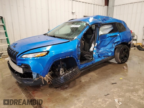 2017 Jeep Cherokee Sport with VIN 1C4PJMAS5HW624940, listed as a Copart auction lot 42959855 with 0 mi miles and Salvage Title. Bid and sale history available at carsss.com. Image 1.