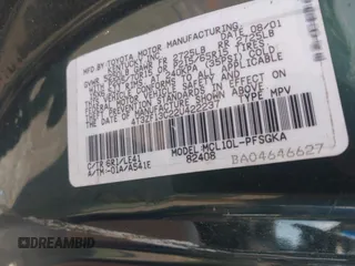 2002 Toyota Sienna LE z VIN 4T3ZF13C22U422237, wystawiony jako IAAI lot #42495778 z przebiegiem 114 178 mil mil oraz . Historia ofert i sprzedaży dostępna na DreamBid. Obrazek 9.