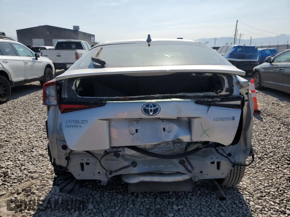 2022 Toyota Prius LE with VIN JTDL9MFU3N3037635, listed as a Copart auction lot 62325235 with 38,095 mi miles and Salvage title. Bid and sale history available at DreamBid. Image 6.