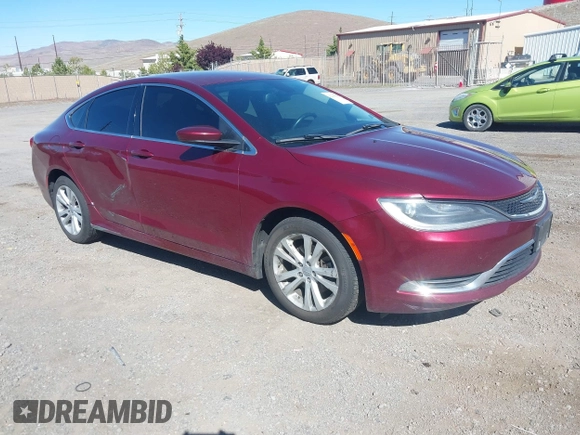 2015 Chrysler 200 Limited z VIN 1C3CCCAB2FN594385, wystawiony jako IAAI lot #42215829 z przebiegiem 141 941 mil mil oraz . Historia ofert i sprzedaży dostępna na DreamBid. Obrazek 1.