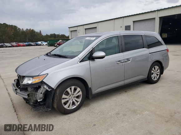 2016 Honda Odyssey EX-L with VIN 5FNRL5H66GB136181, listed as a Copart auction lot 81350074 with 103,175 mi miles and Salvage Title. Bid and sale history available at DreamBid. Image 1.