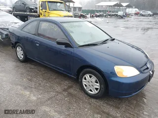 2003 Honda Civic LX with VIN 1HGEM22593L053072, listed as a IAAI auction lot 41555062 with 267,613 mi miles. Bid and sale history available at carsss.com. Image 1.