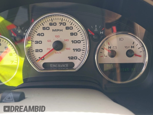 2005 Ford F-150 XLT with VIN 1FTPW12535KE05731, listed as a IAAI auction lot 42496388 with 210,545 mi miles and . Bid and sale history available at DreamBid. Image 7.