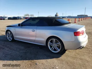 2013 Audi S5 Premium Plus with VIN WAUCGAFH4DN006689, listed as a Copart auction lot 80929814 with 65,818 mi miles and Salvage Title. Bid and sale history available at carsss.com. Image 2.