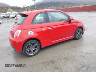 2015 FIAT 500 Abarth with VIN 3C3CFFFH9FT721798, listed as a IAAI auction lot 41946325 with 134,991 mi miles. Bid and sale history available at carsss.com. Image 4.