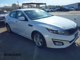 2015 Kia Optima LX z VIN 5XXGM4A78FG395848, wystawiony jako IAAI lot #41836884 z przebiegiem 124 183 mil mil oraz . Historia ofert i sprzedaży dostępna na DreamBid. Obrazek 1.