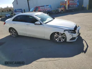 2017 Mercedes-Benz C 300 with VIN 55SWF4KB8HU209903, listed as a Copart auction lot 45295475 with Not Provided miles and Salvage Title. Bid and sale history available at carsss.com. Image 4.