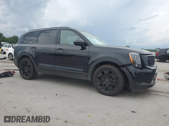 2022 Kia Telluride SX with VIN 5XYP5DHC0NG195265, listed as a Copart auction lot 59853915 with 80,175 mi miles and Salvage title. Bid and sale history available at DreamBid. Image 4.