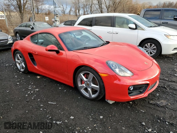 2015 Porsche Cayman S with VIN WP0AB2A80FK184769, listed as a Copart auction lot 83772914 with Not Provided miles and Salvage Title. Bid and sale history available at DreamBid. Image 4.