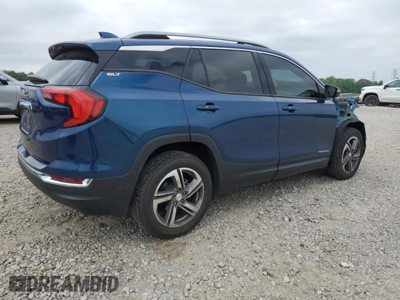 2020 GMC Terrain SLT with VIN 3GKALPEV1LL104405, listed as a Copart auction lot 54745105 with 65,586 mi miles and Salvage title. Bid and sale history available at DreamBid. Image 3.