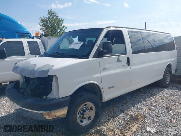 2006 Chevrolet Express Passenger with VIN 1GAHG39U161100741, listed as a IAAI auction lot 42606645 with Not provided miles and . Bid and sale history available at DreamBid. Image 2.