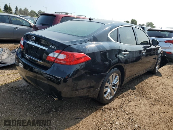 2012 Infiniti M37 with VIN JN1BY1AR9CM393291, listed as a Copart auction lot 62819994 with 248,641 mi miles and Salvage Title. Bid and sale history available at carsss.com. Image 3.