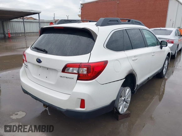 2015 Subaru Outback Premium with VIN 4S4BSBECXF3262757, listed as a IAAI auction lot 41906070 with 87,556 mi miles and . Bid and sale history available at DreamBid. Image 4.