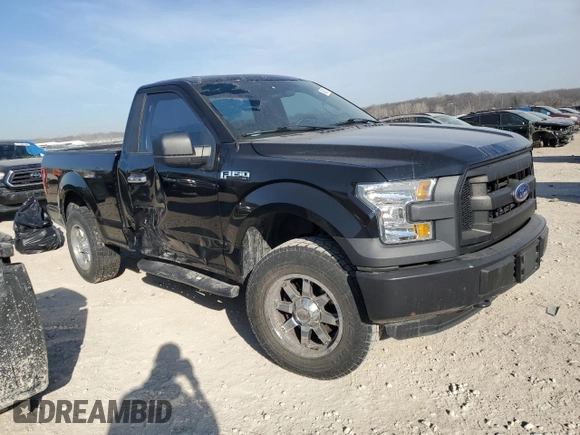 2016 Ford F-150 XL with VIN 1FTMF1E85GKE85982, listed as a Copart auction lot 48509215 with 108,171 mi miles and Salvage title. Bid and sale history available at DreamBid. Image 4.