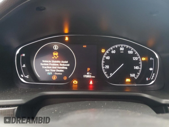 2019 Honda Accord Sport with VIN 1HGCV1F39KA006495, listed as a Copart auction lot 44598025 with 172,853 mi miles and Salvage Title. Bid and sale history available at DreamBid. Image 9.