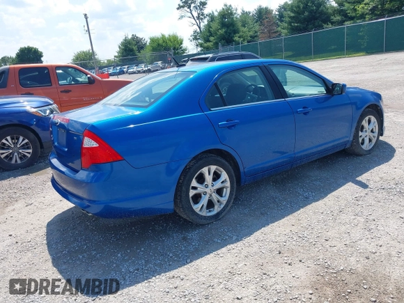 2012 Ford Fusion SE with VIN 3FAHP0HAXCR420189, listed as a IAAI auction lot 42710212 with 129,832 mi miles and . Bid and sale history available at DreamBid. Image 4.