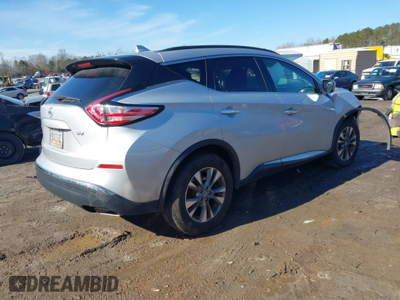 2018 Nissan Murano Platinum with VIN 5N1AZ2MG6JN136646, listed as a IAAI auction lot 41421280 with 123,667 mi miles. Bid and sale history available at carsss.com. Image 4.