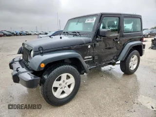 2014 Jeep Wrangler Sport with VIN 1C4AJWAG9EL261147, listed as a Copart auction lot 59417335 with 133,835 mi miles and Salvage title. Bid and sale history available at DreamBid. Image 1.