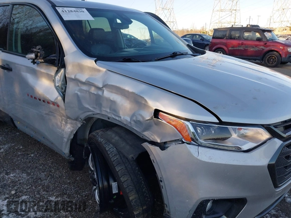 2020 Chevrolet Traverse Premier with VIN 1GNEVKKW0LJ296745, listed as a IAAI auction lot 41284830 with 76,373 mi miles. Bid and sale history available at carsss.com. Image 6.