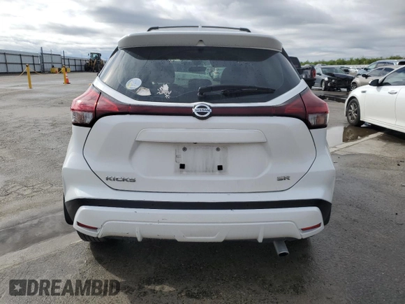 2021 Nissan Kicks SR with VIN 3N1CP5DV4ML489686, listed as a Copart auction lot 49098215 with 50,881 mi miles and Salvage Title. Bid and sale history available at carsss.com. Image 6.