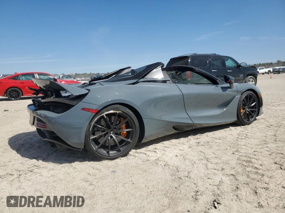 2022 McLaren 720S z VIN SBM14FCA0NW006456, wystawiony jako Copart lot #48148685 z przebiegiem 6859 mil mil oraz Szkody całkowita. Historia ofert i sprzedaży dostępna na DreamBid. Obrazek 3.