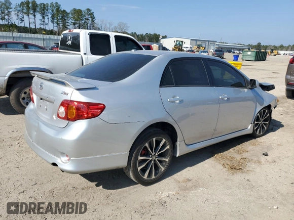 2009 Toyota Corolla XRS with VIN 2T1BE40E49C027816, listed as a Copart auction lot 44138545 with 165,071 mi miles and Salvage Title. Bid and sale history available at carsss.com. Image 3.