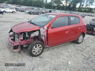 2024 Mitsubishi Mirage ES with VIN ML32AUHJ4RH033515, listed as a Copart auction lot 61624035 with 69,357 mi miles and Salvage title. Bid and sale history available at DreamBid. Image 1.