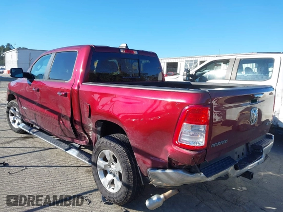 2019 Ram 1500 Big Horn/Lone Star with VIN 1C6SRFFT8KN870451, listed as a IAAI auction lot 41639815 with 100,924 mi miles. Bid and sale history available at carsss.com. Image 3.