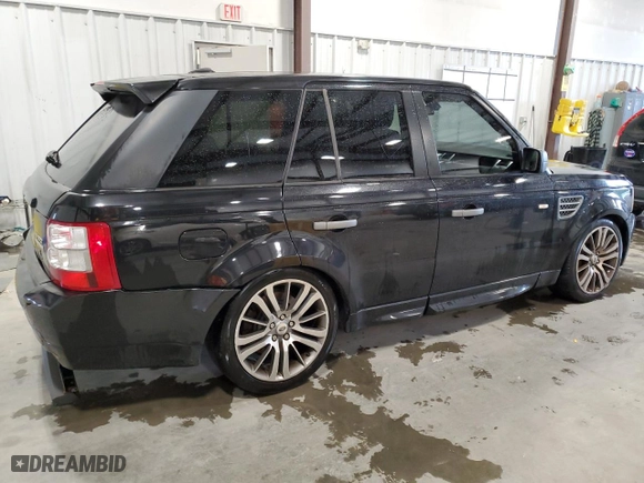 2009 Land Rover Range Rover Sport SC with VIN SALSH23439A195393, listed as a Copart auction lot 73219624 with 185,808 mi miles and Salvage Title. Bid and sale history available at carsss.com. Image 3.