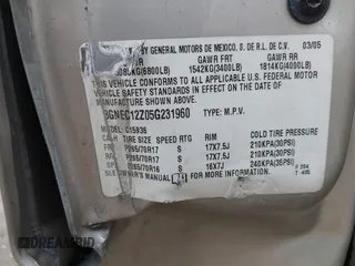 2005 Chevrolet Avalanche Z66 z VIN 3GNEC12Z05G231960, wystawiony jako IAAI lot #42198445 z przebiegiem 225 245 mil mil oraz . Historia ofert i sprzedaży dostępna na DreamBid. Obrazek 9.