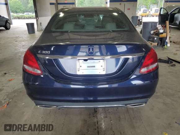 2015 Mercedes-Benz C 300 with VIN 55SWF4JB4FU051543, listed as a Copart auction lot 55327735 with 183,506 mi miles and Clean Title. Bid and sale history available at DreamBid. Image 6.